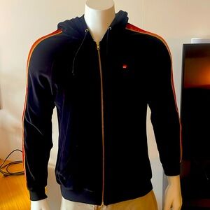 Aviator Nation velour brass zipped hoody